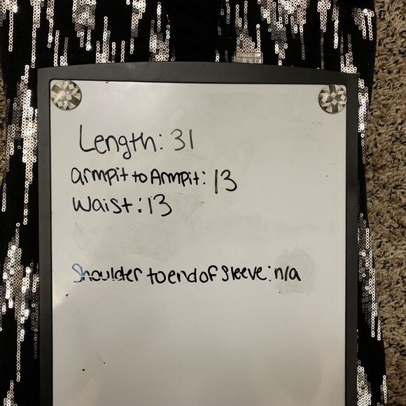 womens agaci black dress with silver sequence XS ? - Picture 8 of 8